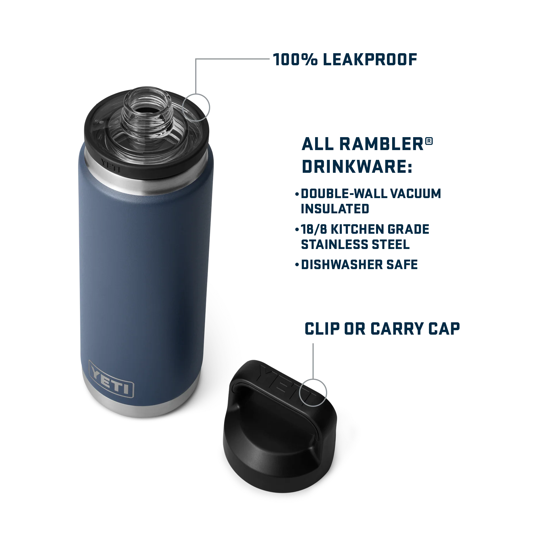 Rambler® 26 oz (769 ml) Bottle With Chug Cap - Image 115