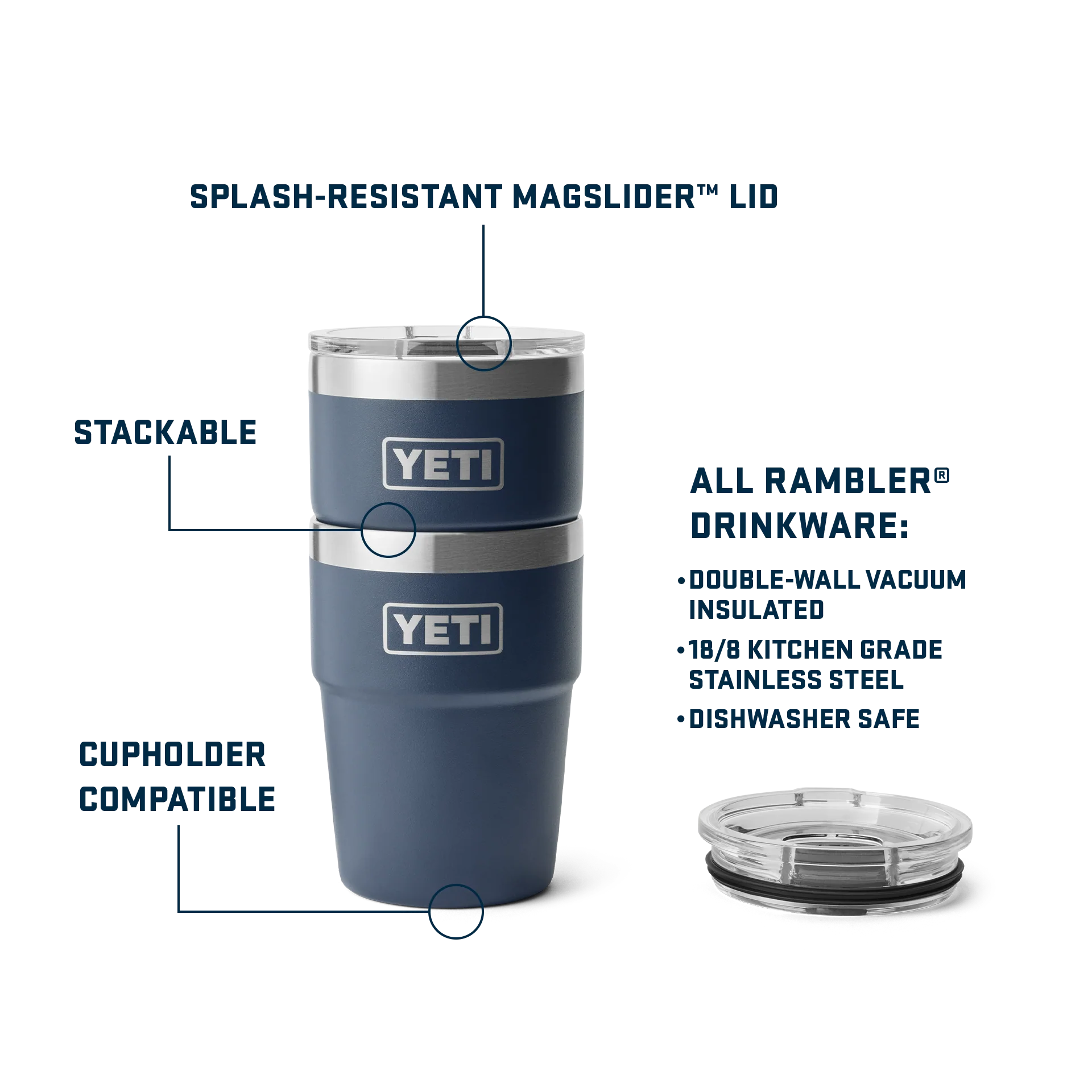 Rambler® 16 oz (473 ml) Stackable Cup - Image 83
