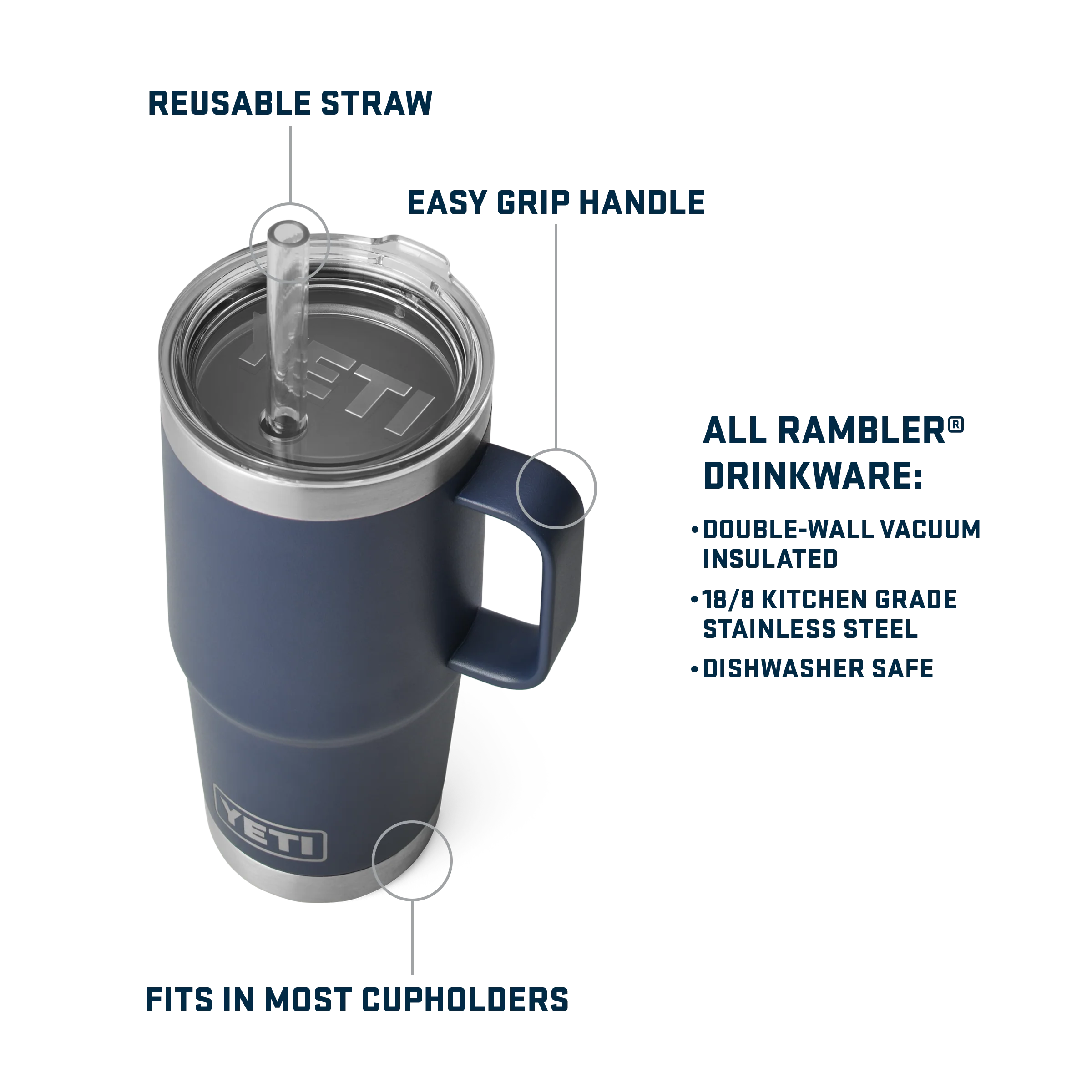 Rambler® 25 oz (739 ml) Straw Mug - Image 11