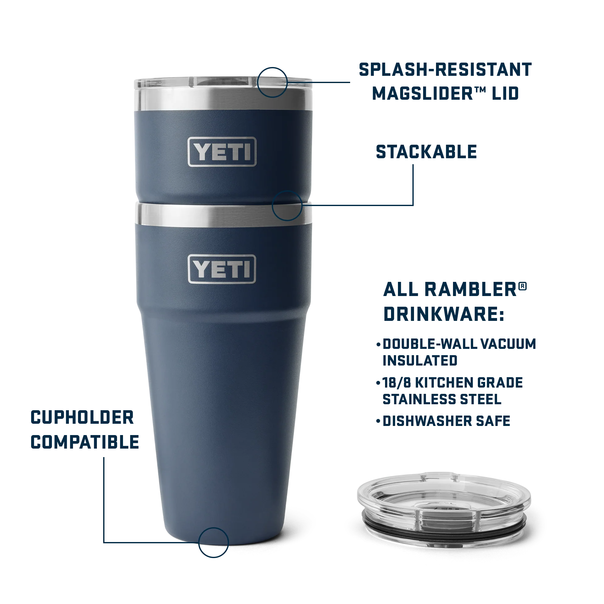 Rambler® 30 oz (887 ml) Stackable Cup - Image 35