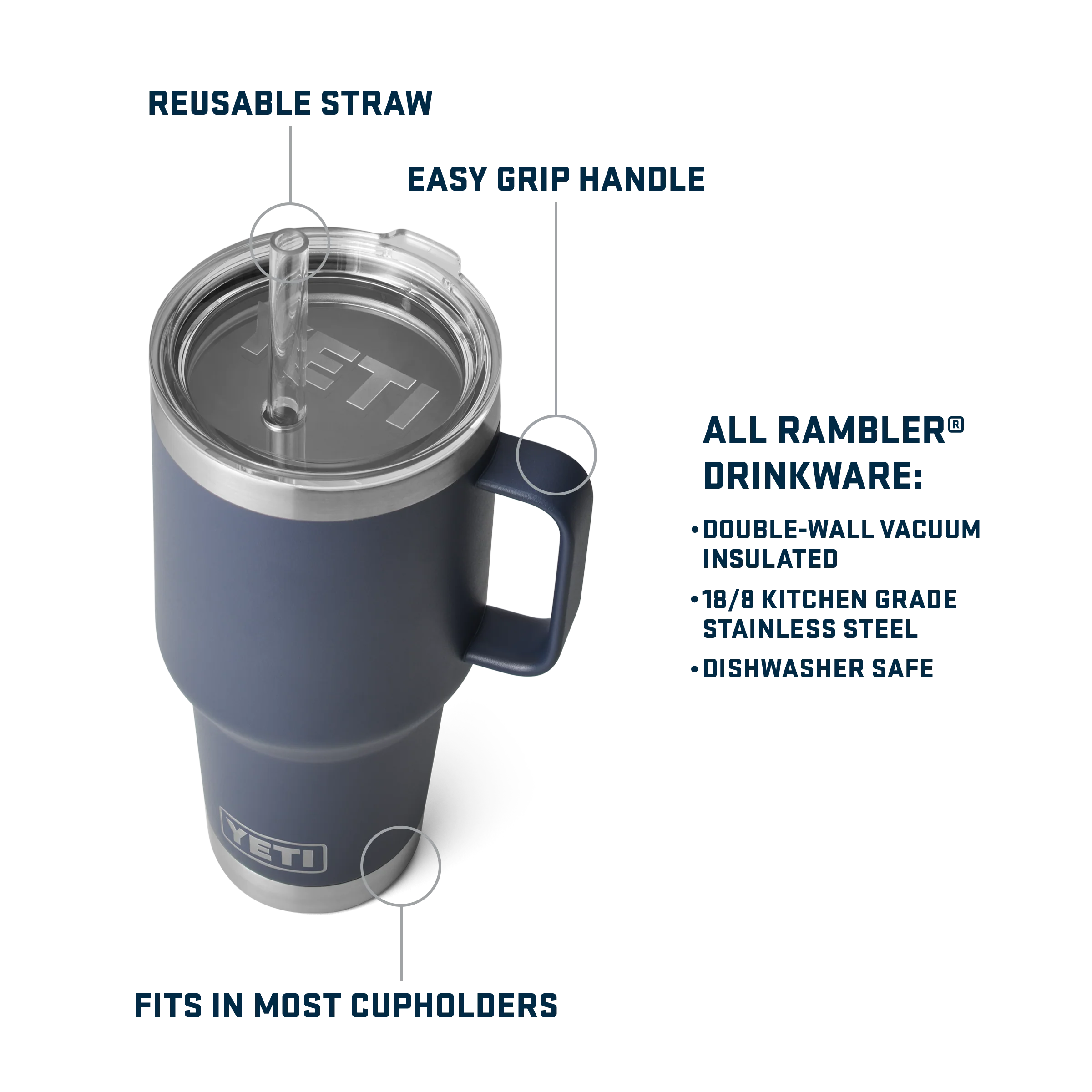 Rambler® 35 oz (1L) Straw Mug - Image 41