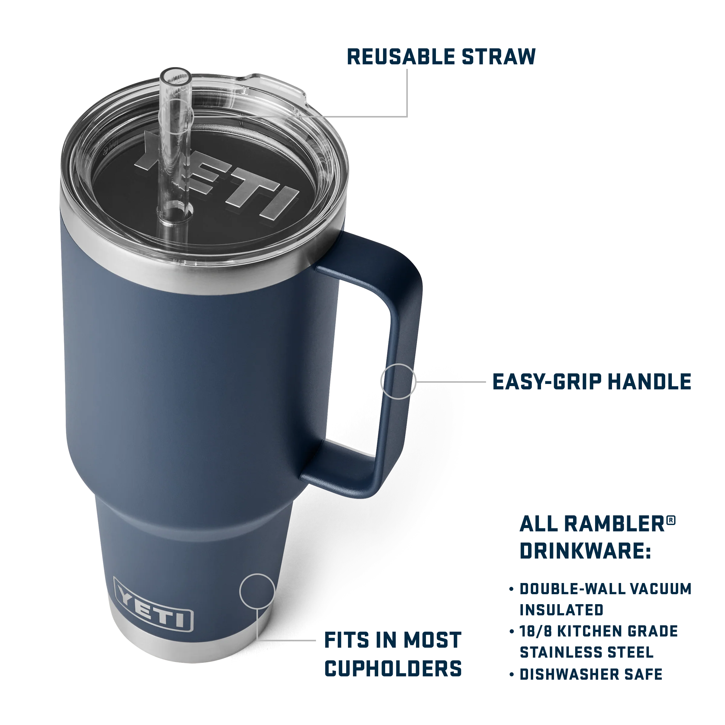 Rambler® 42 oz (1.2L) Straw Mug - Image 23