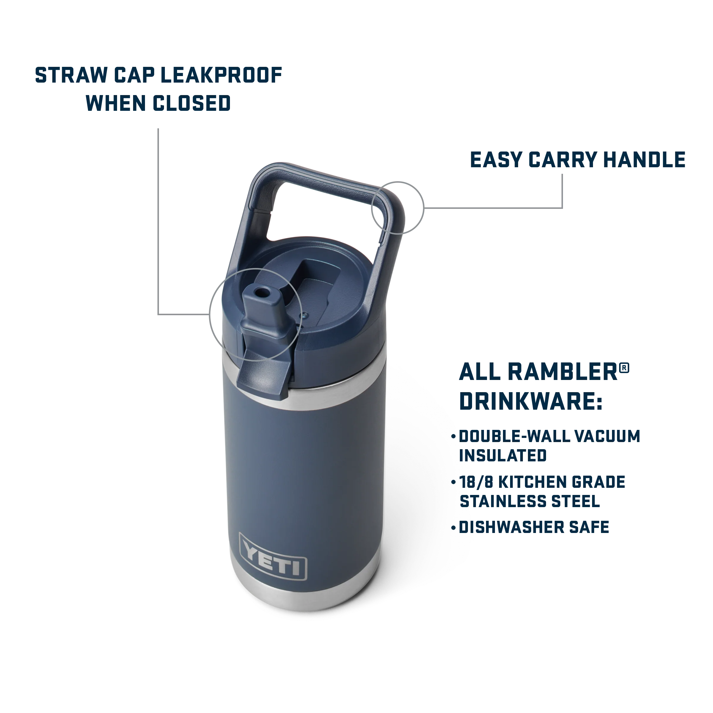 Rambler® Jr 12 oz (354 ml) Insulated Kids' Water Bottle - Image 83