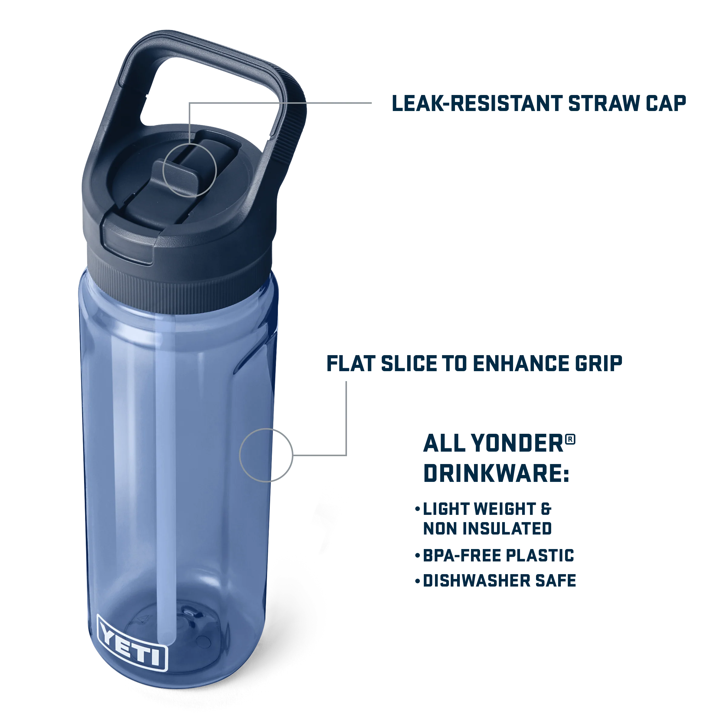 Yonder™ 750 ML Water Bottle straw - Image 31